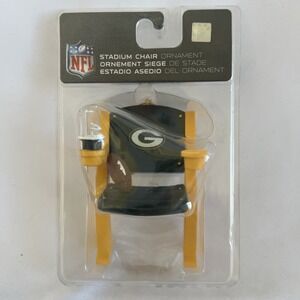 NFL Green‎ Bay PACKERS Stadium Chair Seat Ornament Christmas Tree NEW